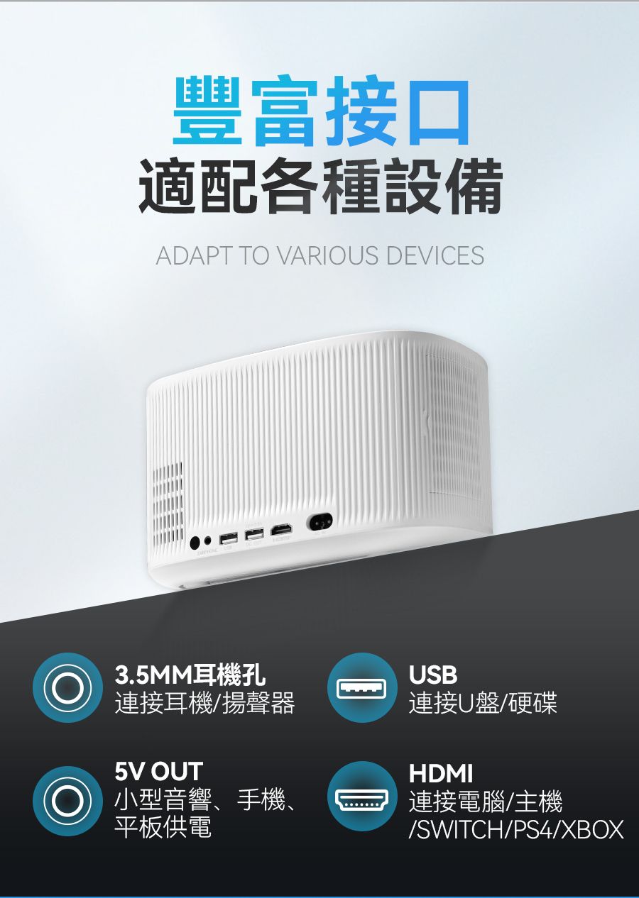 A011-01 USATISFY PRO 4K Smart Projector – True ANSI Lumens | Dolby Audio | 360° Rotation | Autofocus