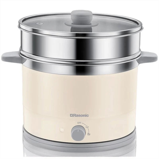 A008-17 Rasonic RSC-B18W 1.5L Multi-Layer Mini Steamer Cooker