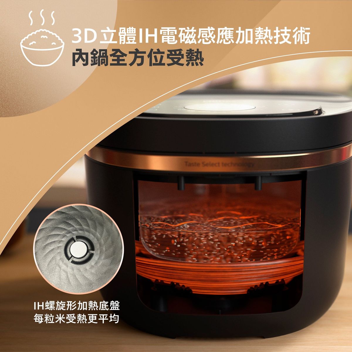 A003-02 PHILIPS HD4539 IH Rice Cooker 1.5L (220–240V)