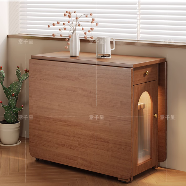 A030-01 Solid Wood Folding Dining Table Set