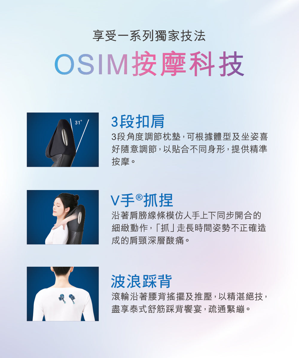 A022-01 OSIM OS-2233 & OS-3233 Invisible Massage Chair Set