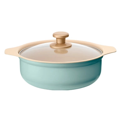 A012-02 IRIS OHYAMA Ricopa IH-Compatible Ceramic Pot – 3L Hot Pot for Tabletop Cooking | 24cm Diameter | For 4–5 People