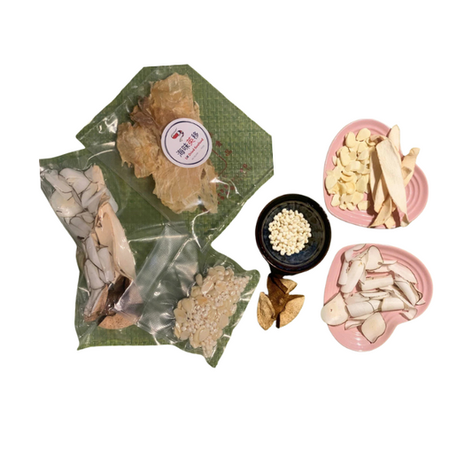 D026-01 🇬🇧 [UK Group Buy – Topexpress XUK Dried Seafood] – Crocodile Meat, Fritillaria & Coconut Soup Pack (5 Packs)