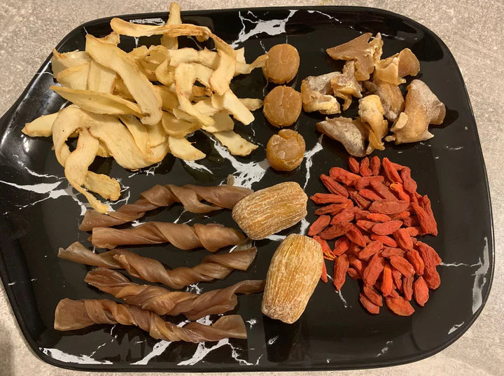 D027-01 🇬🇧 [UK Group Buy – Topexpress X UK Dried Seafood] – Premium Abalone, Conch Slices & Herbal Soup Gift Set (5 Items)