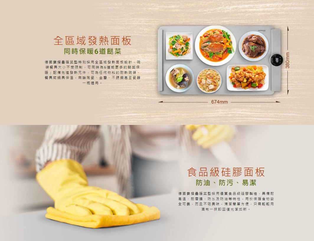 A010-01 GERMAN POOL FWM-125 Foldable Food Warming Mat