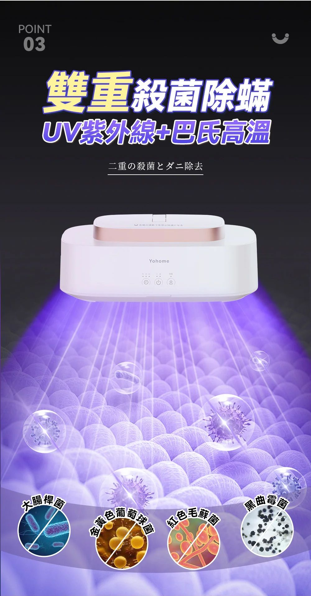 A005-01 Yohome 便攜式迷你折疊式紫外線殺菌乾衣機