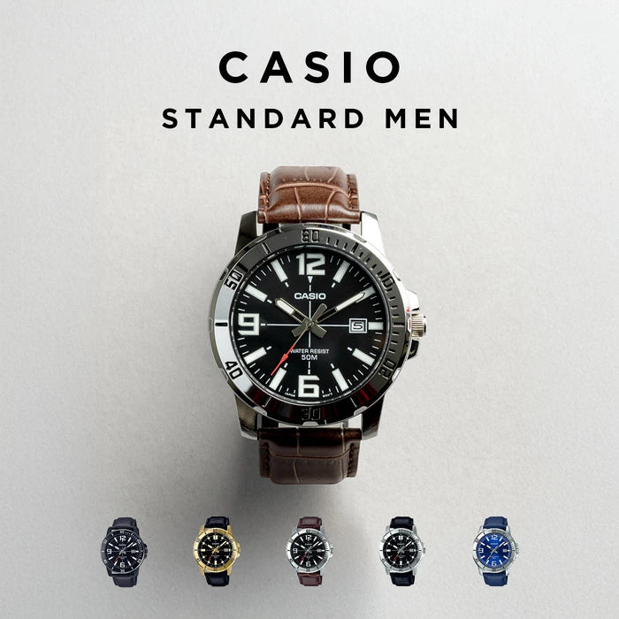 🛍️ CASIO Standard Men's Classic Retro Quartz Watch (MTP-VD01L Series)